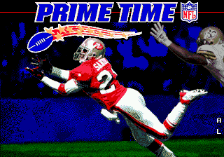 Prime Time NFL Starring Deion Sanders Title Screen